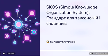 SKOS Standard for taxonomies and dictionaries