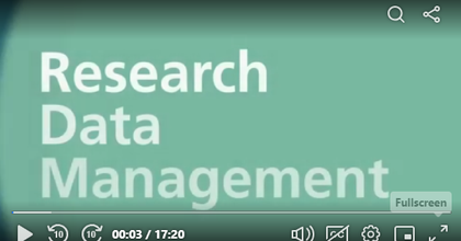 eLearning course on Research Data Management (RDM)